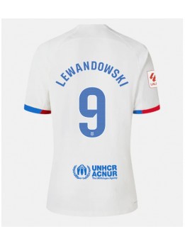 Moški Nogometna dresi replika Barcelona Robert Lewandowski #9 Gostujoči 2023-24 Kratek rokav